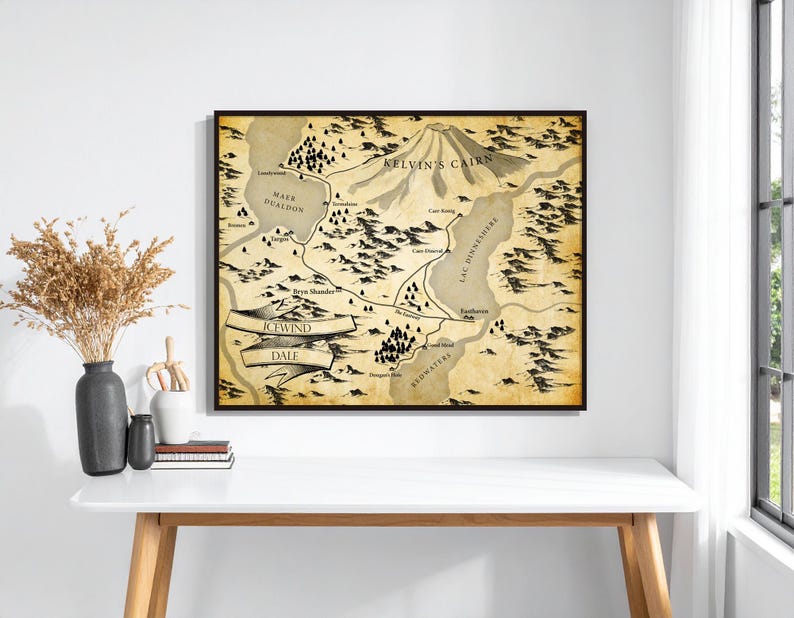 Icewind Dale Map Print: Dungeons & Dragons Forgotten Realms Art - Etsy