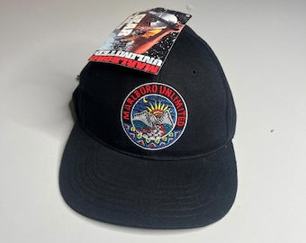 Vintage Deadstock Marlboro Unlimited Black Cap Sunrise Mountain Patch NWT