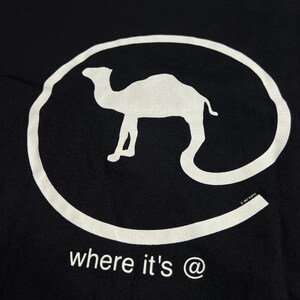 Zeldzaam jaren 90 Camel Sigaretten T-shirt XL Deadstock Black 1997 Vintage Joe Camel Promo Tee USA Cotton afbeelding 2