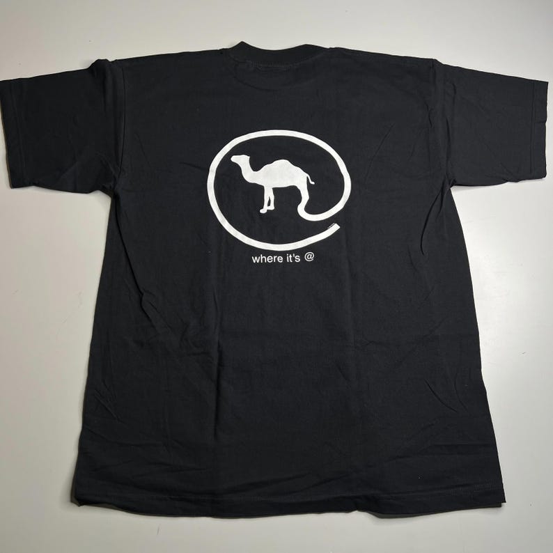 Zeldzaam jaren 90 Camel Sigaretten T-shirt XL Deadstock Black 1997 Vintage Joe Camel Promo Tee USA Cotton afbeelding 3