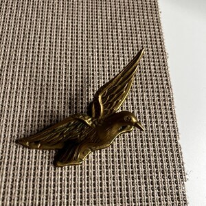 Vintage Solid Brass Eagle Hair Claw Clip Gold Tone Bird Made in India 1980s Eagle Hair Claw - Etsy main image 3