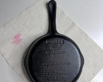 Wagner's 1891 Original Cast Iron Cookware 8 Inch Skillet Made in USA Black Pan