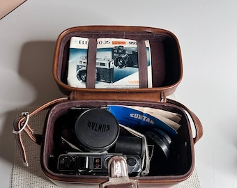 Yashica Electro 35 GSN Rangefinder Camera Kit with Suntar Aux Lenses and Case