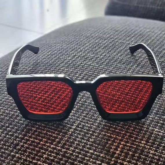 Trendy Square Black Sunglasses for Women & Men, Retro Thick Frame UV400 Protection Shades, Fashion Street Style Eyewear