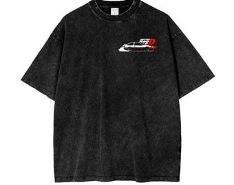 Camiseta AniZen Oversized com Inicial D Vintage Unissex