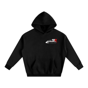AniZen Übergroßer Initial D Fleece Hoodie Unisex