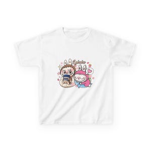 Labubu Bunny Kids T-Shirt  Cute Cotton Tee for Boys & Girls, Easter Gift, Birthday Present, Everyday Playwear, Cartoon Bunny Design