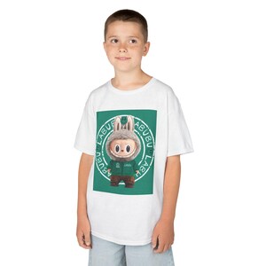 Monster Labubu Bunny Kids T-Shirt Cute Cartoon Tee for Boys & Girls, Playful Holiday Gift, Soft Cotton Youth Shirt, Fun Everyday Outfit