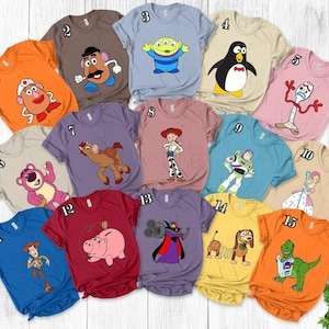 Toy Story Character Group Matching Shirt, Movie Character Family Tee, Toy Movie Costume Shirt, Magical Matching Outfit image 1