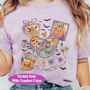 Disney Jaq And Gus Halloween Shirt, Coquette Bow Design, Bibbidi Bobbidi Boo, Cinderella Mouse Duo, Vintage Cartoon Fan Gift