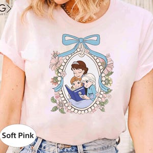 Retro 90s Elsa Anna and Mom Best Mom Ever T-Shirt, Disney Frozen Collection, Mother's Day Gift Idea, Matching Family Outfits image 5