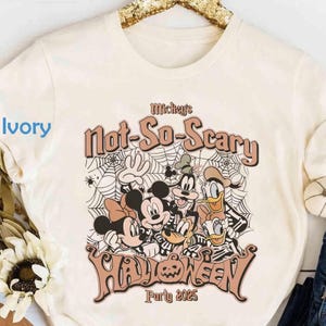 Mickey&#39;s Not So Scary Halloween Party 2025 T-Shirt, Vintage Disney Halloween Design, Mickey and Friends Theme, Spooky Family Gift, Classic