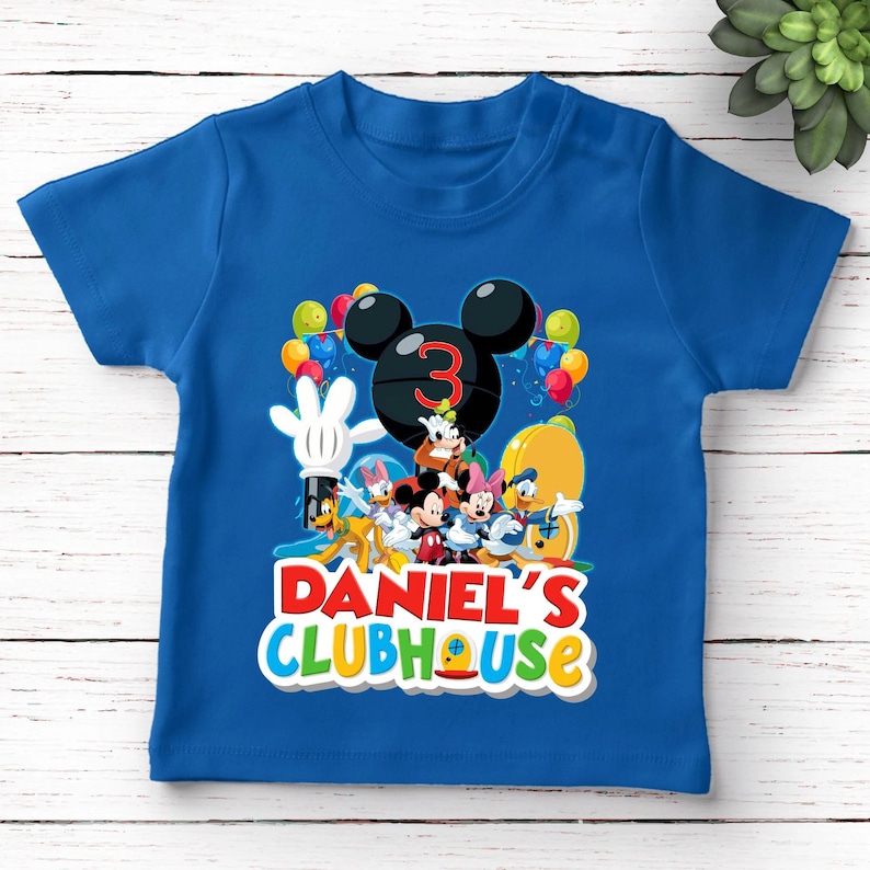 Micky Maus Clubhaus Geburtstag T-Shirt, Micky Maus Party Shirt, Micky Clubhaus Geburtstag Outfit, Passende Familie Bild 2
