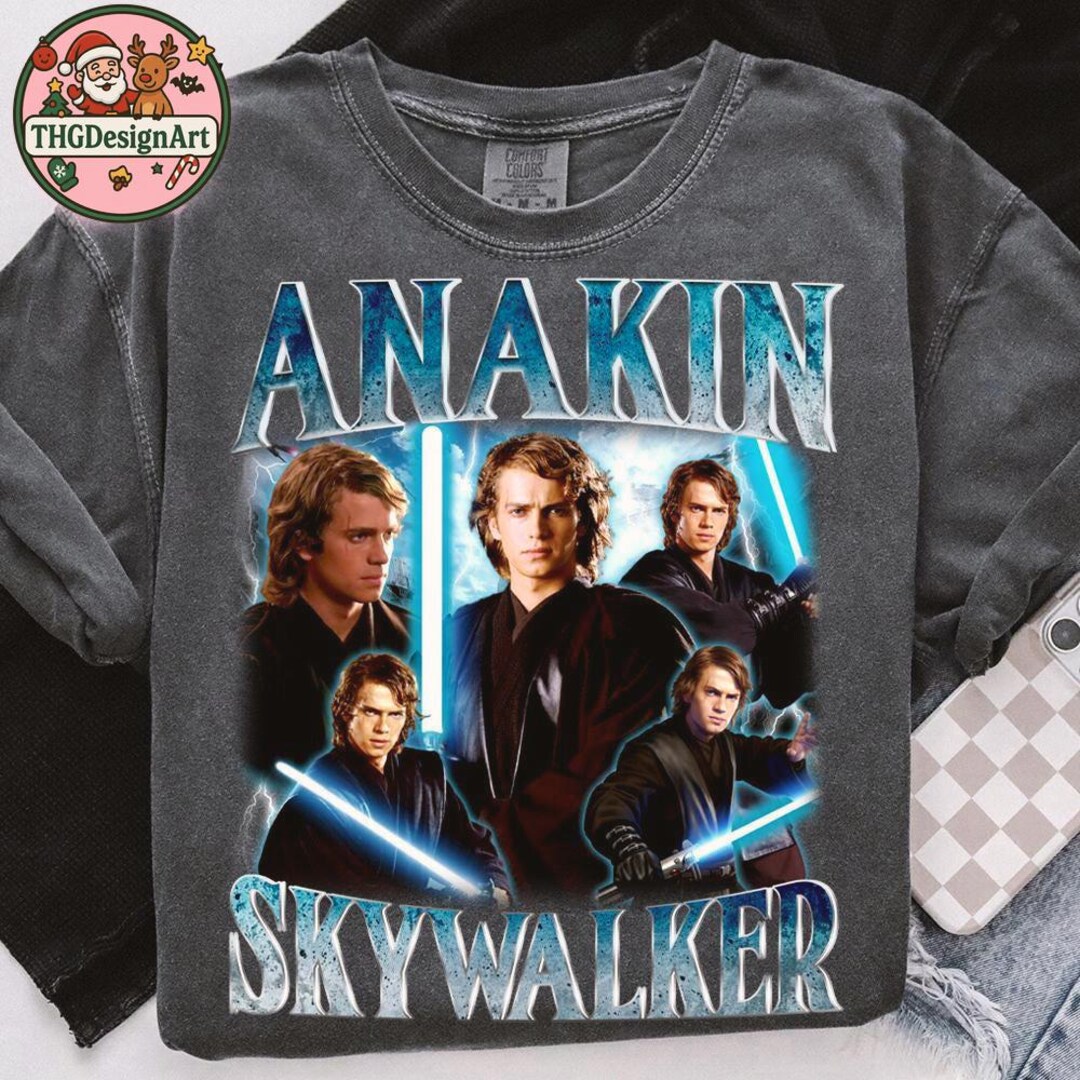 Anakin Skywalker T-shirt, Comfort Color, Retro 90s Star Wars Day