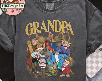 Disney Grandpa Fa Tala Coco Alma T-Shirt, Comfort Color, Father's Day Gift, Cool Grandpa Club, Alma Fairy Godmother Design, Family Movie Tee