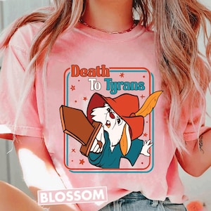 Disney Robin Hood Skippy Rabbit Shirt, Death To Tyrants Tee, Classic Disney Animation Design, WDW Disneyland Vacation Fan Gift