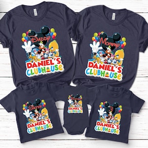 Micky Maus Clubhaus Geburtstag T-Shirt, Micky Maus Party Shirt, Micky Clubhaus Geburtstag Outfit, Passende Familie Bild 1