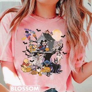Retro 90s Disney Halloween Shirt, Mickey Minnie And Friends Halloween Tee, Disney Halloween Party Shirt, Vintage Halloween Design, Disney .