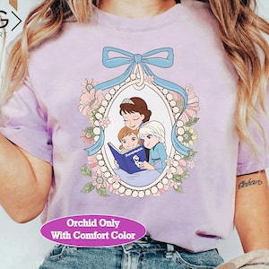 Retro 90s Elsa Anna and Mom Best Mom Ever T-Shirt, Disney Frozen Collection, Mother's Day Gift Idea, Matching Family Outfits image 2