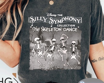 Disney The Skeleton Dance Halloween Shirt, Mickey's Not So Scary Party T-Shirt, BTW Disneyland Family Group T-Shirt, Vintage Cartoon Halloween