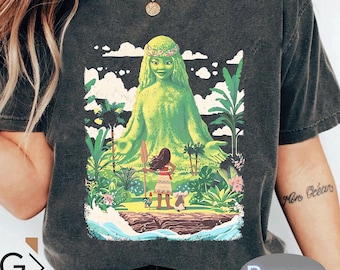 Retro 90s Moana Te Fiti Shirt, Disney Fairy Garden Tee, Queen of Plants Design, Mother Island Disney Gift, Family Vacation T-Shirt