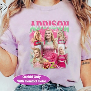 Disney Zombies 4 Tee, Vintage Poster Design with Addison Eliza Nova Victor Willa Zed, Disney Channel Collection, Fan Favorite Shirt