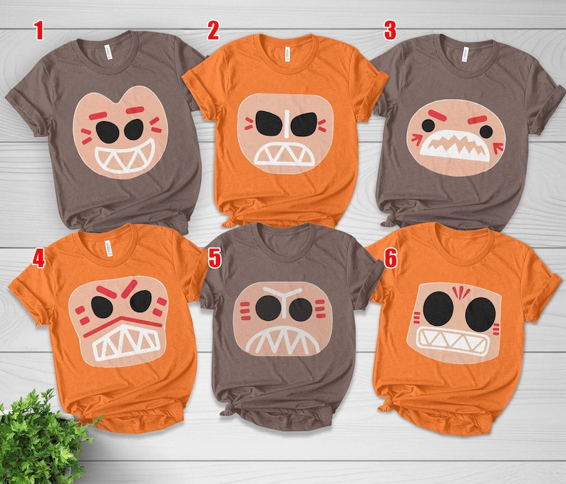 Kakamora Costume Tee, Moana Villains 3D Movie Shirt, Cosplay Cruise Tee, Halloween Family Group Costume image 1