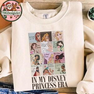 In My Disney Princess Era T-Shirt, Crop Top, Vintage Disney Shirt, Perfect for Disney Adults, Classic Disney Princess Design, Fairy Tale