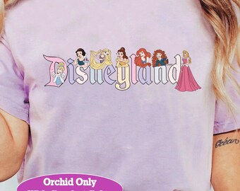 Disneyland-prinses T-shirt, Disney Girls Trip-shirt, Disney Princess-collectie, perfect voor Disney-fans, ontwerp prinsessenthema