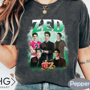 Disney Zombies 4 Tee, Vintage Poster Design with Addison Eliza Nova Victor Willa Zed, Disney Channel Collection, Fan Favorite Shirt