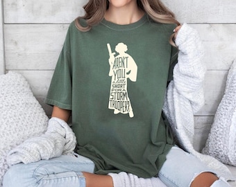 Star Wars Prinsessan Leia Är du inte lite kort T-shirt, Roligt filmcitat, WDW Magic Kingdom Disneyland-resa familjesemestergåva