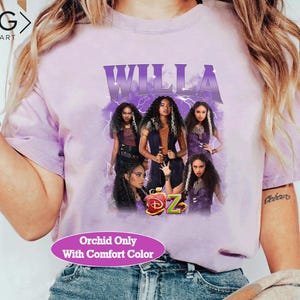 Disney Zombies 4 Tee, Vintage Poster Design with Addison Eliza Nova Victor Willa Zed, Disney Channel Collection, Fan Favorite Shirt