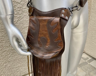 Fringe Hip or Cross Shoulder Bag