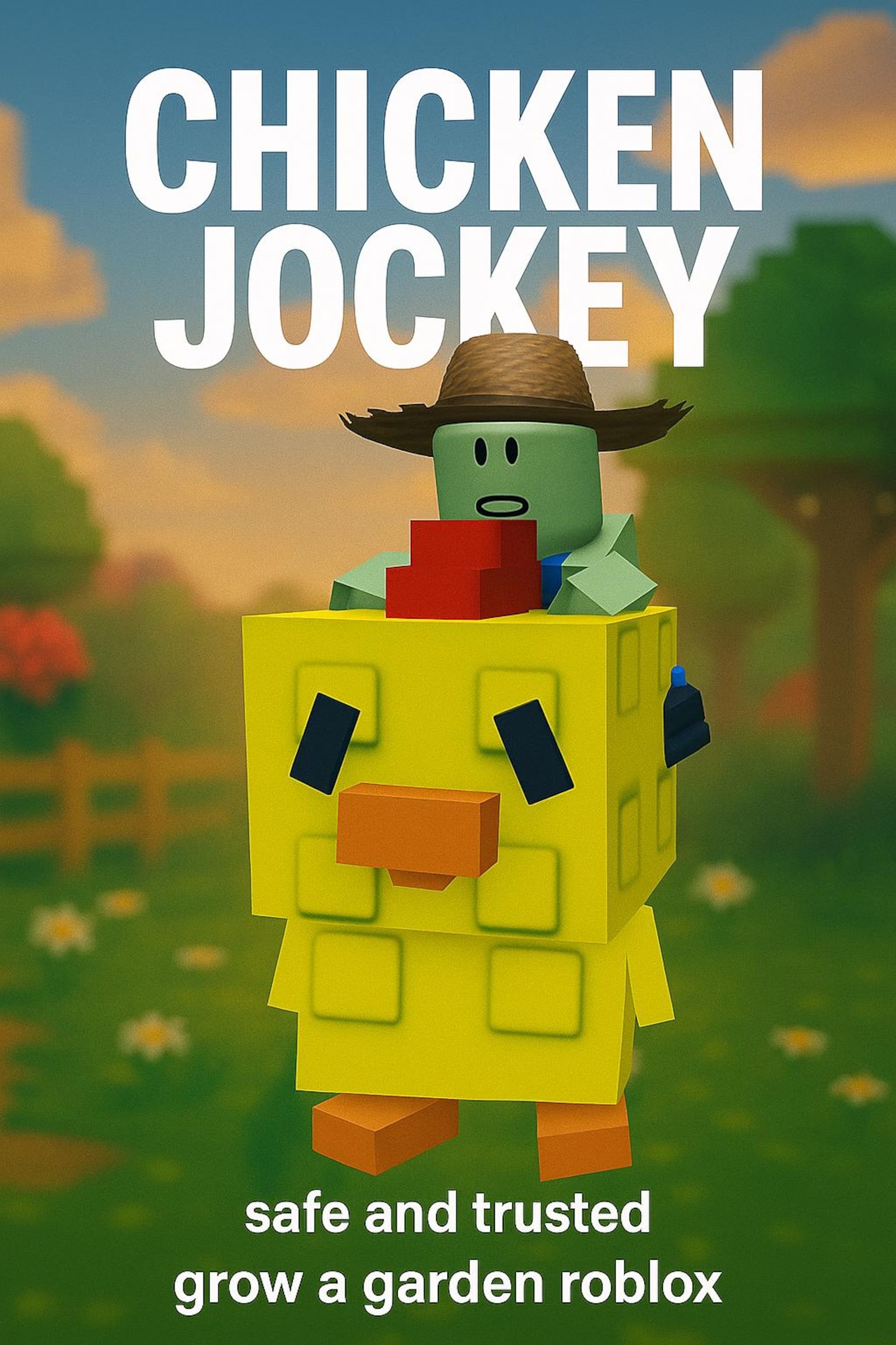 Chicken Jockey-roblox Grow a Garden ! BEST PRICE ! - Etsy