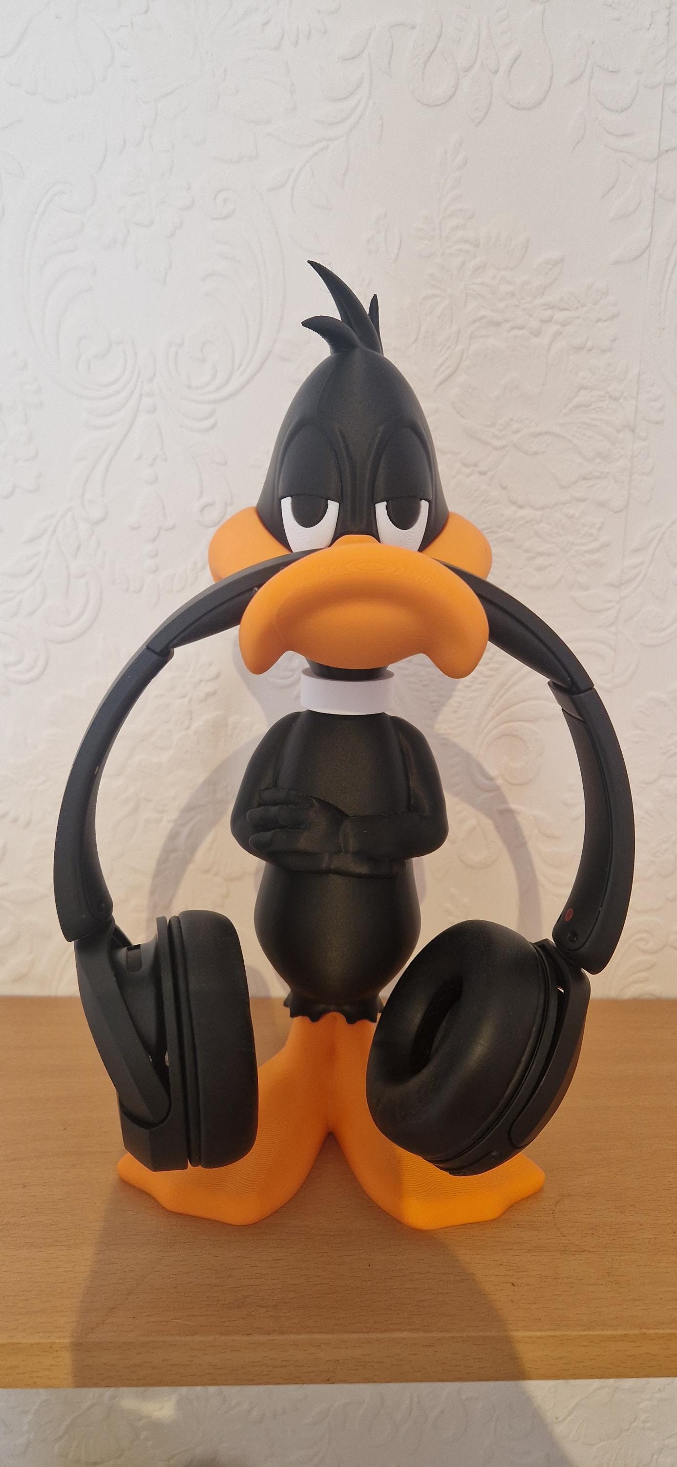 ダフィー・ダック ヘッドホンスタンド Daffy Duck Headphone Stand Holder 30cm 3D Printed Gaming Desk