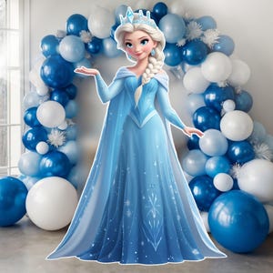 Ice Queen Princess Clipart | PNG Digital Download | Party Printable