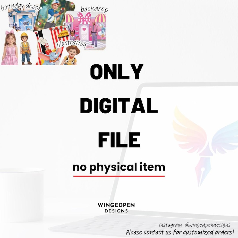 Fondo imprimible para fiesta temática de isla tropical / Decoración de cumpleaños de la princesa Moana / Descarga digital imagen 2