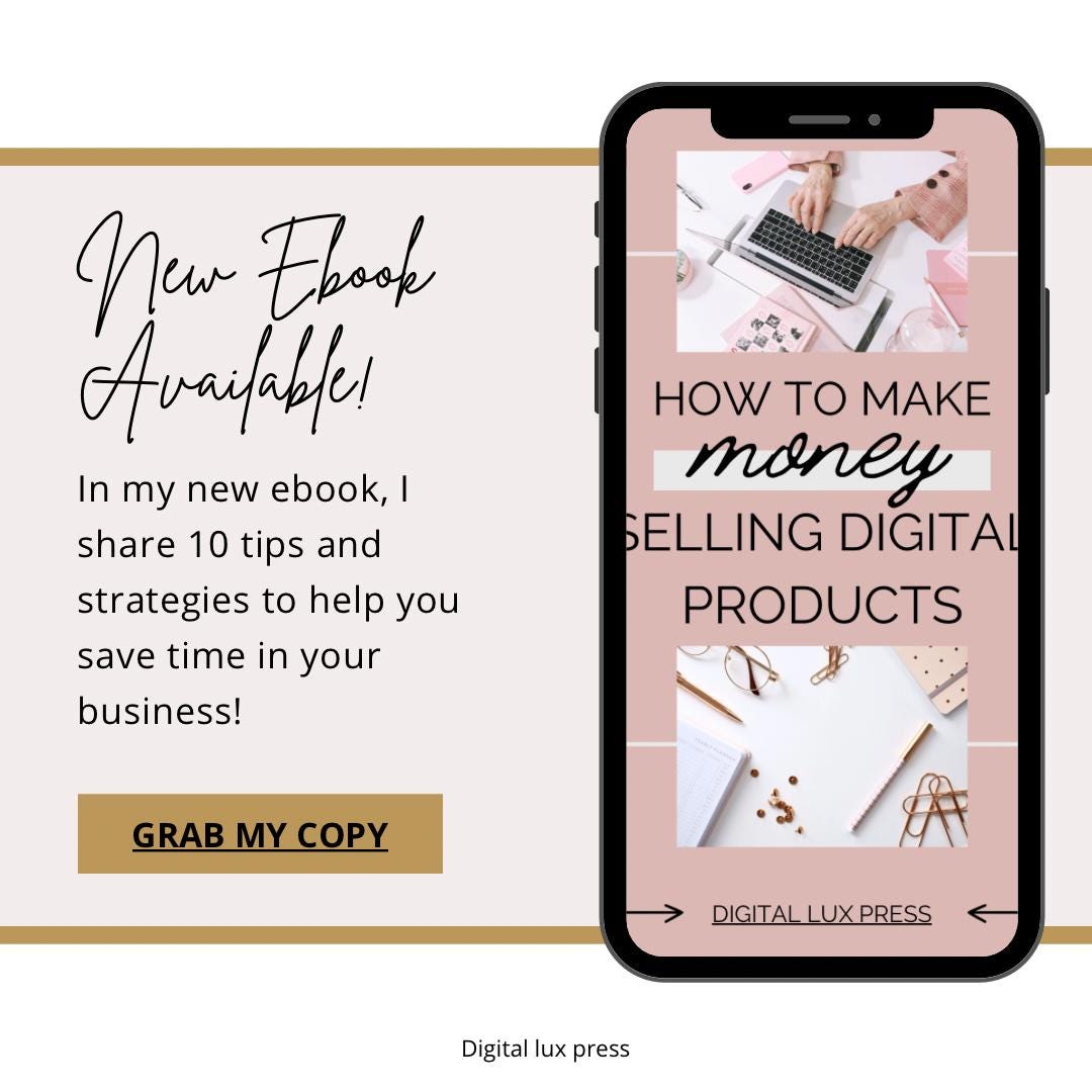 How to Make Money Selling Digital Products E-book - Etsy