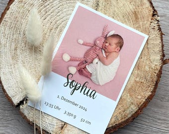 Biglietto di ringraziamento per la nascita del bambino