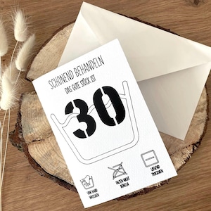 carte d'anniversaire 30e anniversaire
