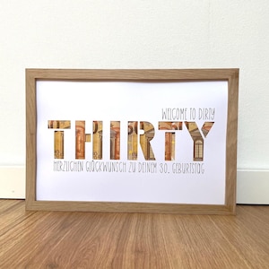 Cash gift 30th birthday Welcome to dirty thirty