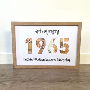 Cash gift 60th birthday top vintage 1965