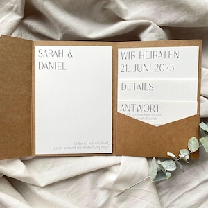 Pochette d'invitation de mariage