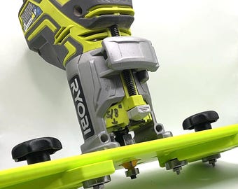 Ryobi P601 Compact Fräser Rillenschablone: Kantenfolgender Nutfräser (bis zu 25 cm breit)