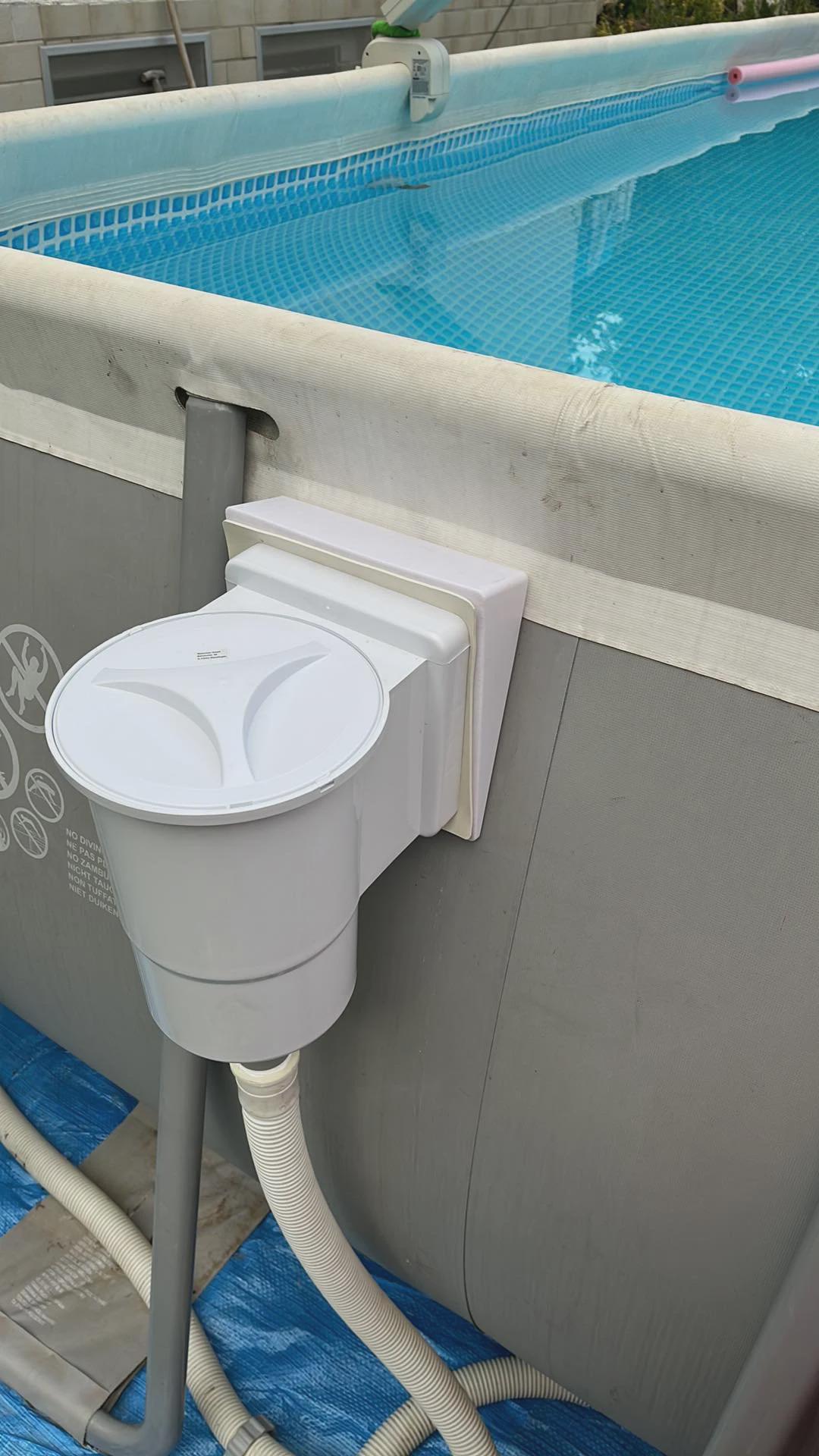 Pool Wedges Skimmer Adapter, 2-piece Wedge for Frame Pools, Compensates for Skimmer ...