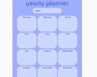 Rêve bleu-violet - agenda annuel + mensuel + hebdomadaire + agenda quotidien + liste de tâches