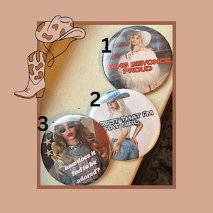 Beyhive Affirmation Pins - Cowboy Carter