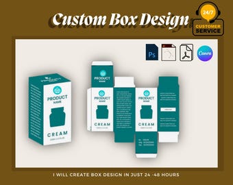 Progettazione di imballaggi personalizzati per la tua attività, layout di scatole personalizzabili, progettazione di imballaggi personalizzati per il tuo marchio, stampa pronta, servizi di layout