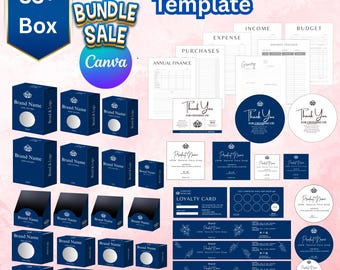 Plantillas editables de empaques de jabón para Canva, diseño de kit de marca de jabón, plantilla de caja y etiqueta de empaque de jabón personalizada, plantillas de envoltura de jabón