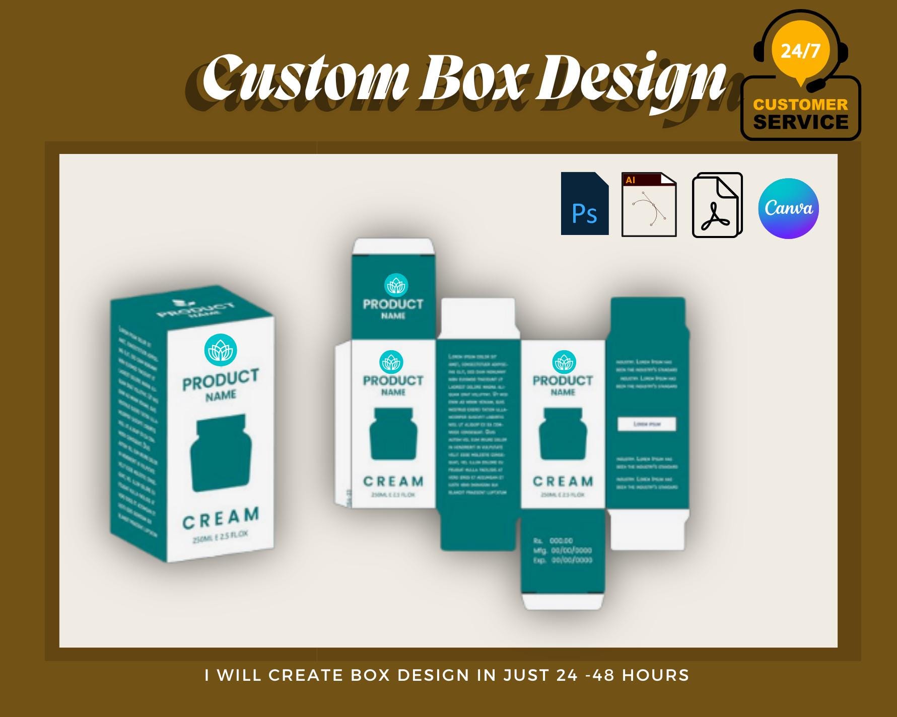 Design di scatole di imballaggio personalizzate per il branding, scatola di imballaggio personalizzata, modello di scatola di imballaggio personalizzato, design di scatole di imballaggio cosmetico stampabile